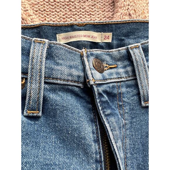 Levis High Waisted Mon Jean in Medium Indigo Size 24 - Picture 7 of 11
